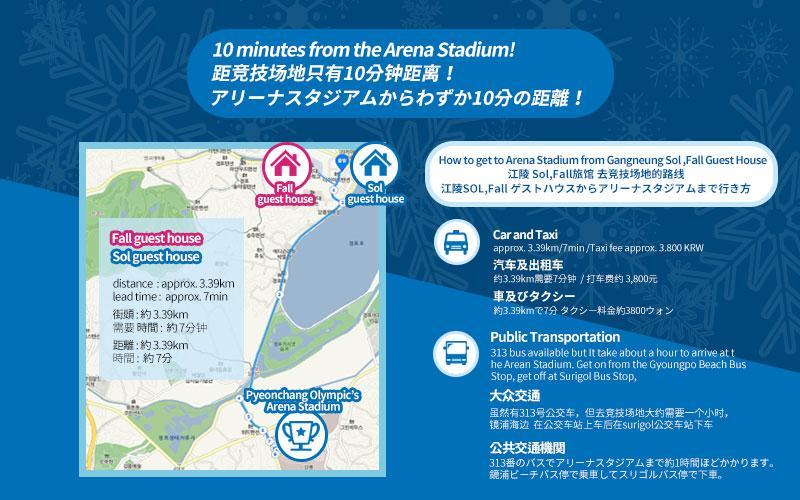 ガンヌン フォール ゲストハウス 江陵市 エクステリア 写真